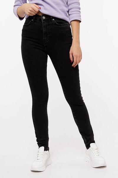Женские джинсы 52 цвет черный ЦБ-00201400 SKT000870245 фото