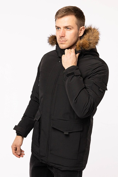 Мужская куртка цвет черный ЦБ-00194529 SKT000854488 фото