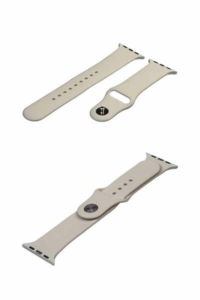 Ремешок силиконовый для Apple Watch Sport Band 38/40/41 mm размер S цвет №10 цвет белый ЦБ-00195347 SKT000856867 фото