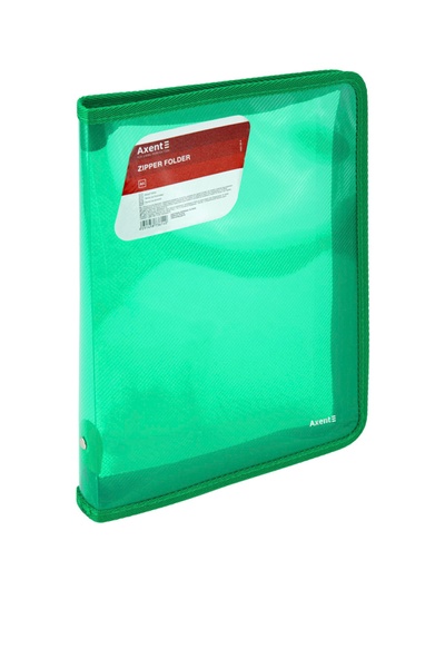 Папка об'ємна на блискавці B5 колір зелений ЦБ-00256736 SKT001011197 фото