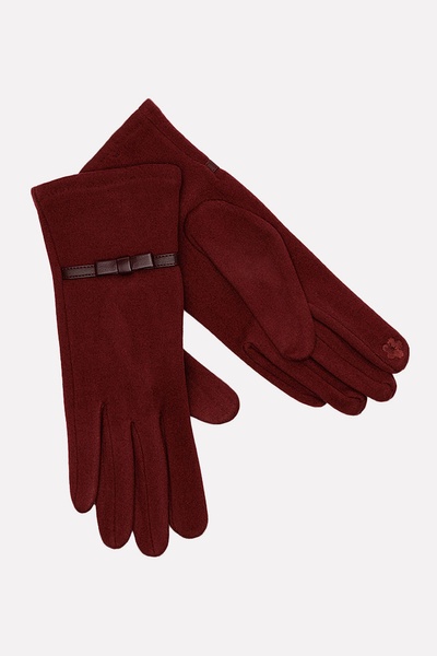 Жіночі рукавички 8.5 колір бордовий ЦБ-00197551 SKT000861800 фото