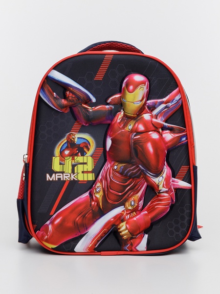 Школьный портфель с 3D принтом героя комиксов - Железный Человек цвет красно-черный ЦБ-00226398 SKT000924210 фото
