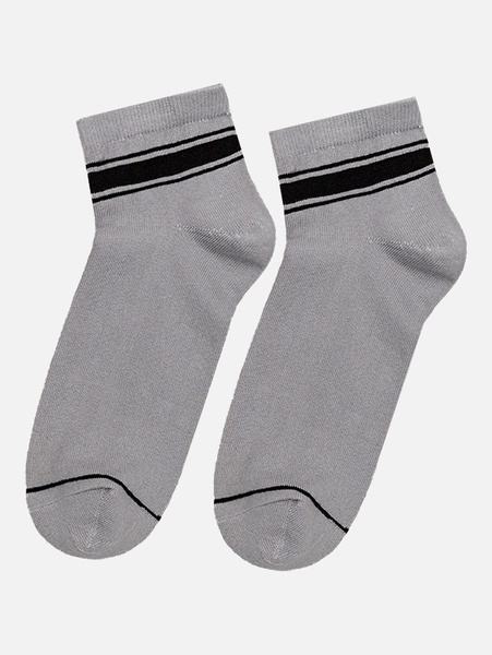 Чоловічі шкарпетки 43-45 колір світло-сірий ЦБ-00214563 SKT000896616 фото