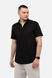 Мужская рубашка с коротким рукавом 46 цвет черный ЦБ-00250764 SKT000994253 фото 1