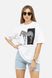 Жіноча футболка з коротким рукавом 44 колір білий ЦБ-00246211 SKT000983860 фото 1