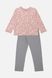 Пижама с длинным рукавом для девочки 116 цвет пудровый ЦБ-00245312 SKT000981170 фото 1