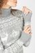 Жіночий светр 46 колір сірий ЦБ-00233522 SKT000941682 фото 2