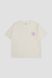 Футболка з коротким рукавом для дівчинки колір молочний 116 ЦБ-00271758 фото 1