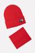 Комплект шапка та шарф на хлопчика 50-52 колір червоний ЦБ-00199784 SKT000866911 фото 1