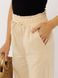 Жіночі широкі літні штани 46 колір бежевий ЦБ-00219295 SKT000906972 фото 2