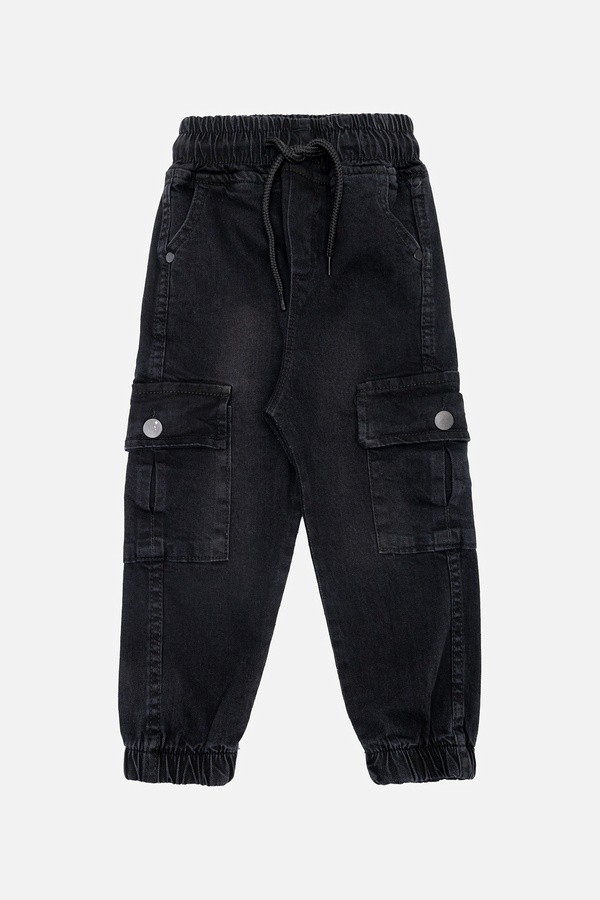 Джогери джинсові для хлопчика 92 колір чорний ЦБ-00242544 SKT000965010 фото