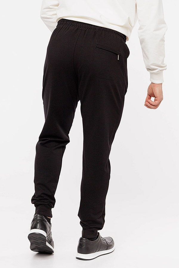 Чоловічі спортивні штани 42 колір чорний ЦБ-00210682 SKT000890274 фото