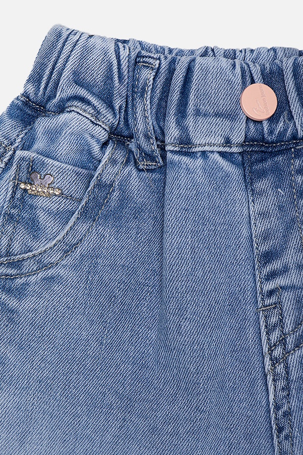 Шорти джинсові для дівчинки 134 колір блакитний ЦБ-00210221 SKT000889221 фото