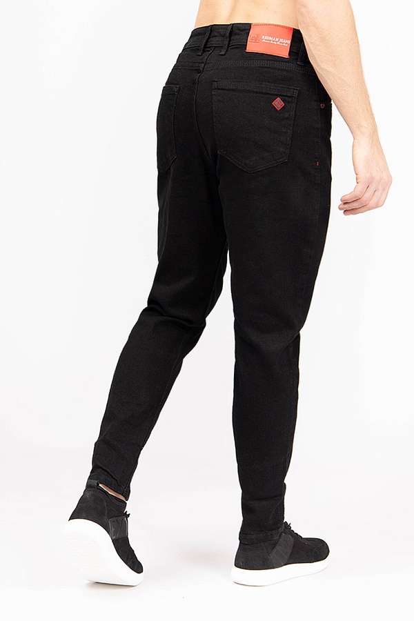 Чоловічі джинси керрот 42 колір чорний ЦБ-00177136 SKT000590966 фото