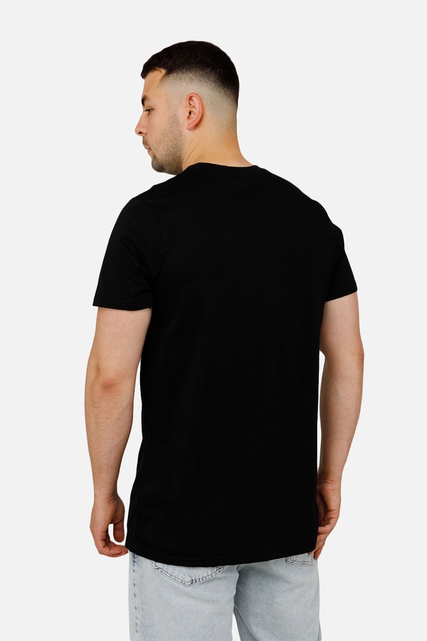 Мужская патриотическая футболка с коротким рукавом 44 цвет черный ЦБ-00253257 SKT001001393 фото