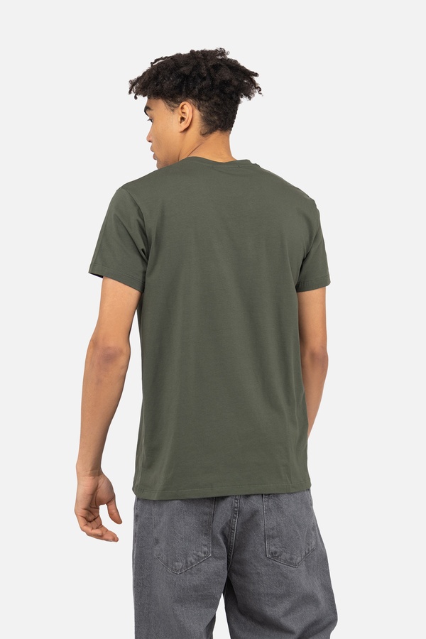 Чоловіча футболка з коротким рукавом 46 колір хакі ЦБ-00243212 SKT000967456 фото