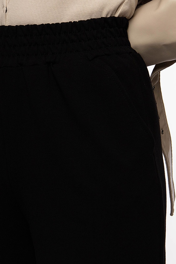 Жіночі спортивні штани палаццо 48 колір чорний ЦБ-00210765 SKT000890641 фото