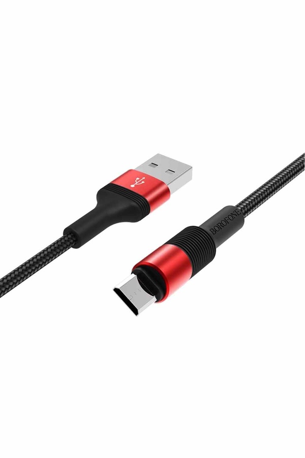 USB кабель Borofone BX21 Micro 1m цвет красный ЦБ-00192782 SKT000850322 фото