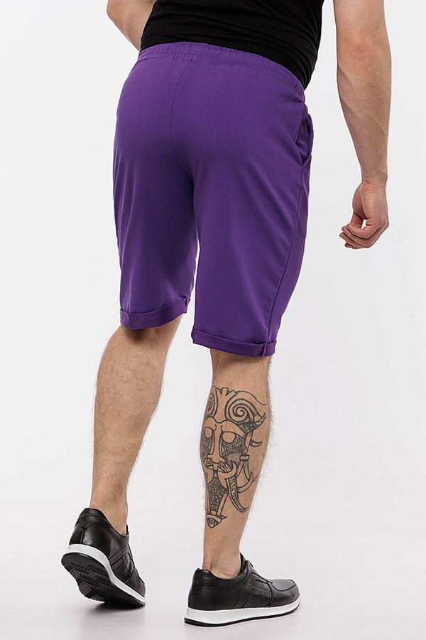 Мужские спортивные шорты неоверлоченые 52 цвет фиолетовый ЦБ-00208990 SKT000885903 фото