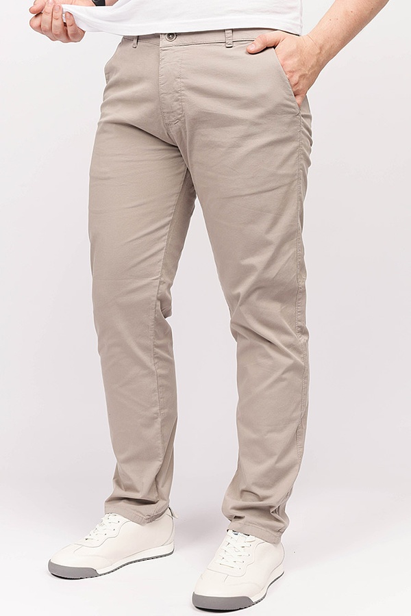 Мужские брюки 58 цвет светло-серый ЦБ-00183991 SKT000609012 фото