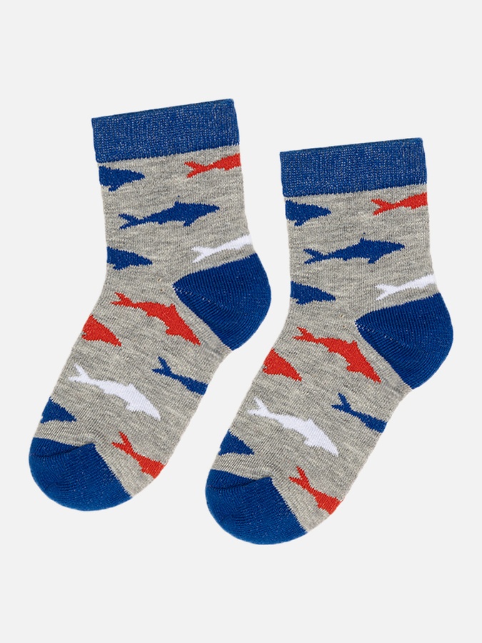 Шкарпетки для хлопчика 27-30 колір світло-сірий ЦБ-00228921 SKT000930797 фото