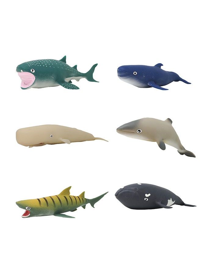 Стретч-іграшка у вигляді тварини – Повелителі океанів колір різнокольоровий ЦБ-00225572 SKT000922379 фото