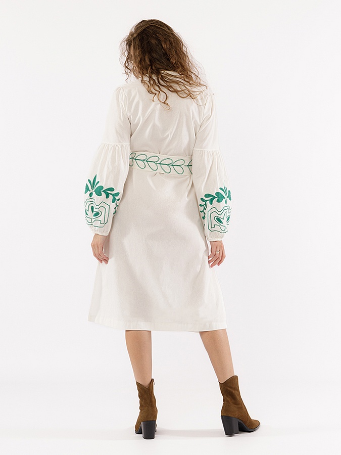 Жіноча сукня-вишиванка 42 колір молочний ЦБ-00227255 SKT000925833 фото