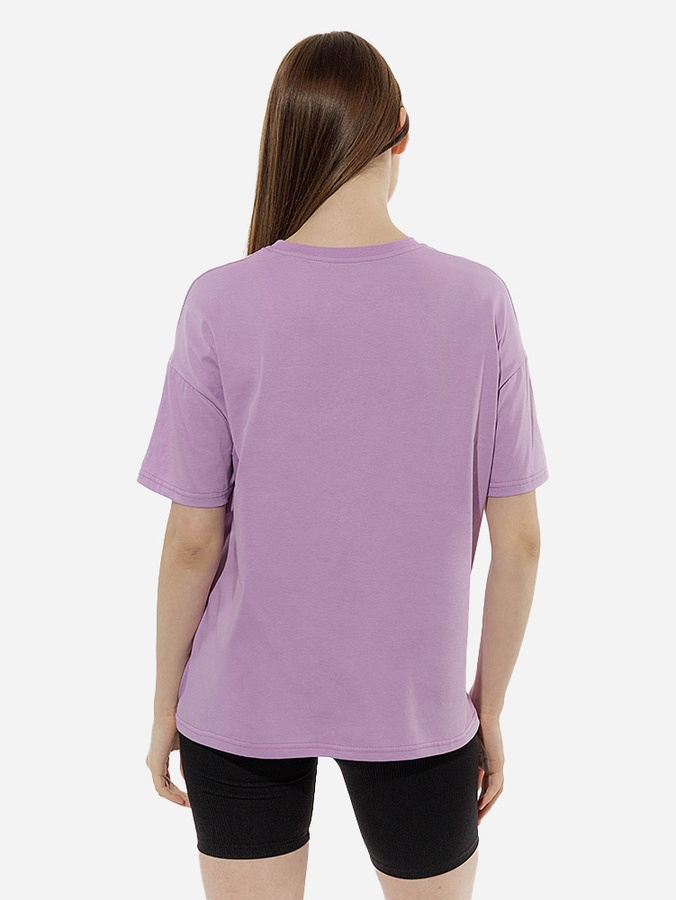 Жіноча футболка оверсайз 46 колір бузковий ЦБ-00218097 SKT000903901 фото