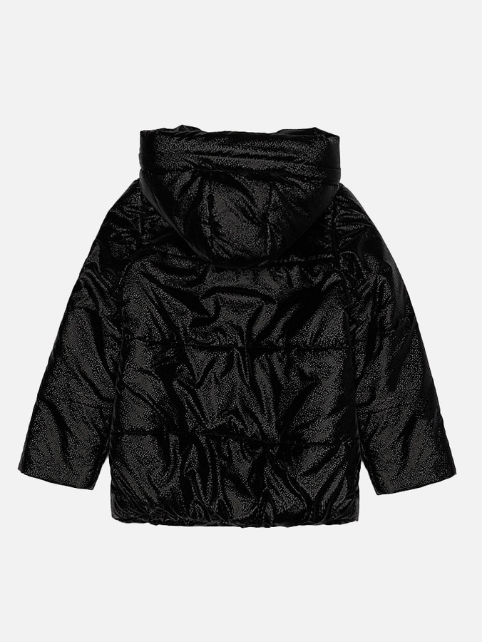 Куртка коротка демісезонна для дівчинки 134 колір чорний ЦБ-00188695