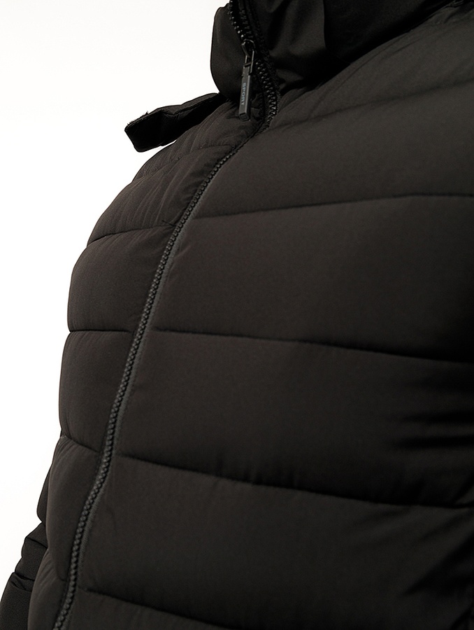 Чоловіча коротка куртка 50 колір чорний ЦБ-00231905 SKT000937457 фото