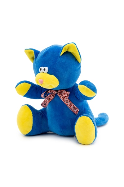 М'яка іграшка Котик "Дружелюб" колір синій ЦБ-00236494 SKT000952404 фото