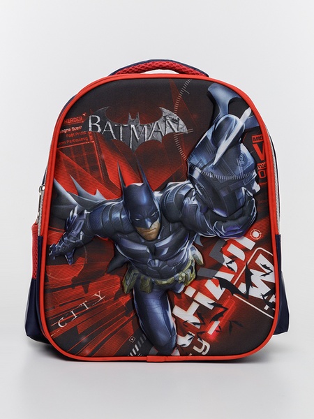 Школьный портфель с 3D принтом героя комиксов - Бэтмен цвет красно-черный ЦБ-00226399 SKT000924211 фото