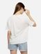 Жіноча футболка оверсайз 44 колір молочний ЦБ-00219319 SKT000907095 фото 3