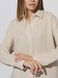 Жіноча сорочка з довгим рукавом 42 колір бежевий ЦБ-00218976 SKT000905891 фото 3