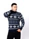 Мужской свитер 46 цвет темно-синий ЦБ-00233279 SKT000941166 фото 2