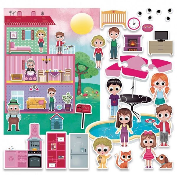Розвиваюча гра "Ляльковий будиночок - збудуй свій світ" колір різнокольоровий ЦБ-00154817 SKT000526617 фото