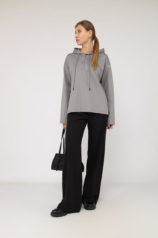Худи женское цвет серый 50 ЦБ-00283751 фото