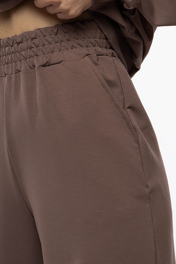 Жіночі спортивні штани палаццо 42 колір капучино ЦБ-00210766 SKT000890642 фото