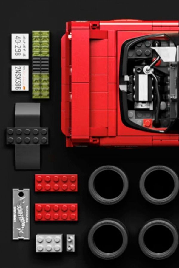 Колекційна машинка-конструктор - "Acura" серії "Elite" Mattel Brick Shop Hot Wheels JFT17 ЦБ-00285845 фото