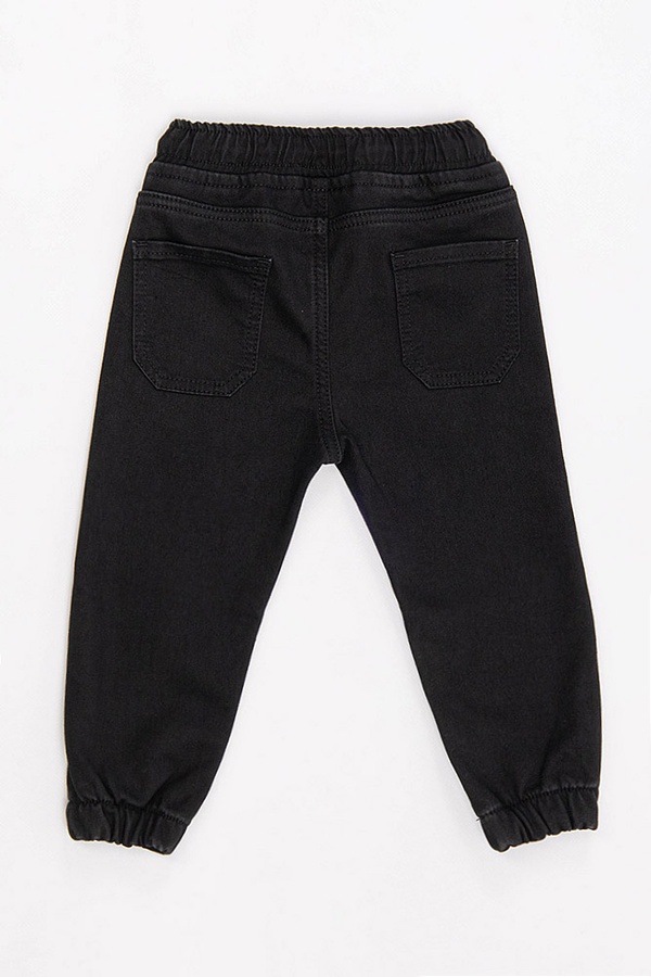 Джогеры джинсовые утепленные на мальчика 152 цвет черный ЦБ-00181586 SKT000602049 фото