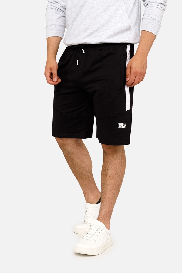 Мужские спортивные шорты 44 цвет черный ЦБ-00251754 SKT000997360 фото