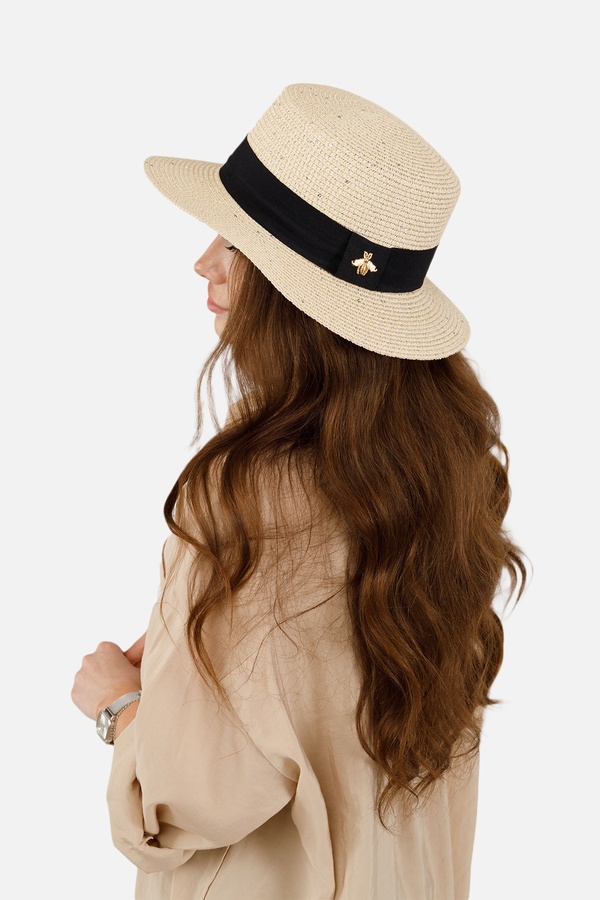 Шляпа женская 56-58 цвет молочный ЦБ-00253175 SKT001001126 фото