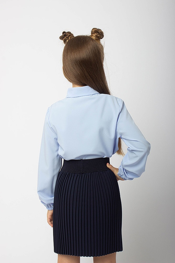 Блуза на девочку 140 цвет голубой ЦБ-00157527 SKT000533854 фото