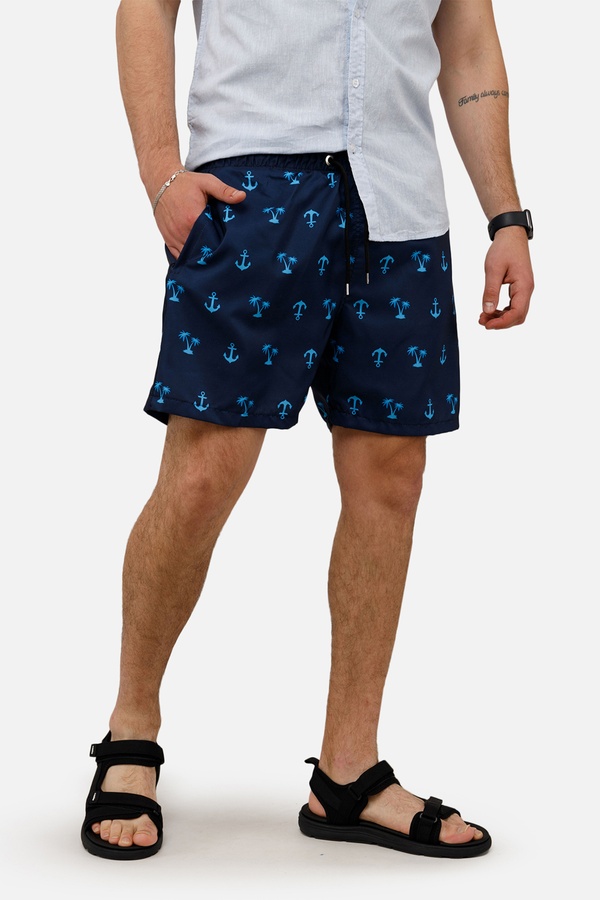 Мужские пляжные шорты 44 цвет темно-синий ЦБ-00250596 SKT000993698 фото