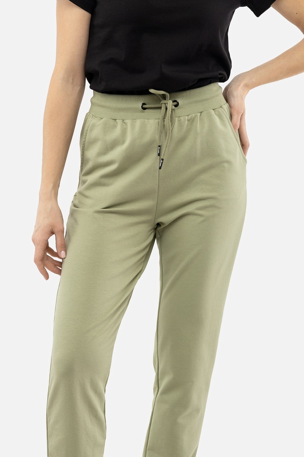 Жіночі спортивні штани 50 колір оливковий ЦБ-00210771 SKT000890674 фото