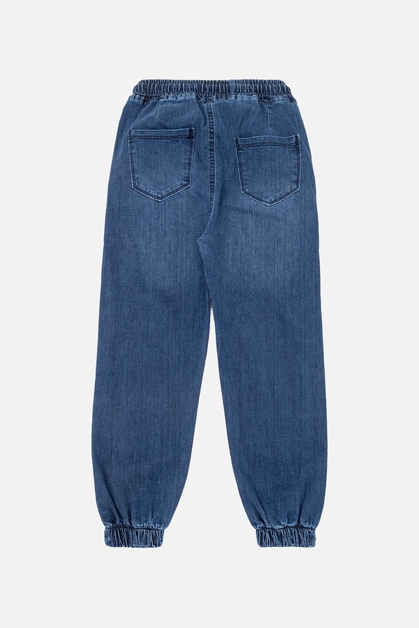 Джогеры джинсовые для мальчика 146 цвет темно-синий ЦБ-00245746 SKT000982615 фото