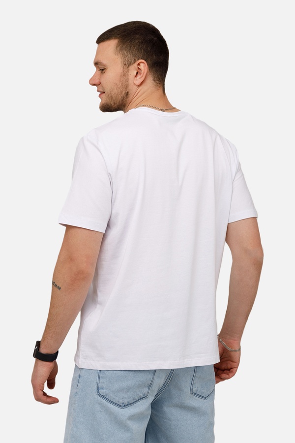 Мужская футболка с коротким рукавом 54 цвет белый ЦБ-00250769 SKT000994277 фото