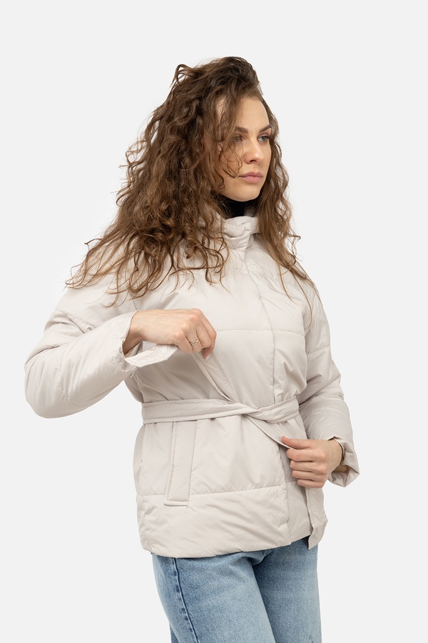 Жіноча куртка 42 колір молочний ЦБ-00243942 SKT000969943 фото