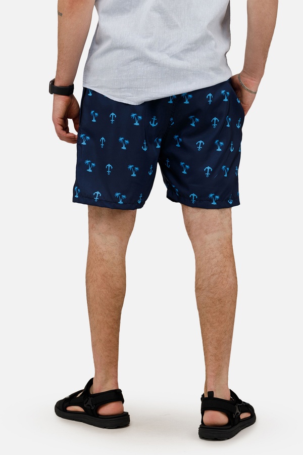 Чоловічі пляжні шорти 44 колір темно-синій ЦБ-00250596 SKT000993698 фото