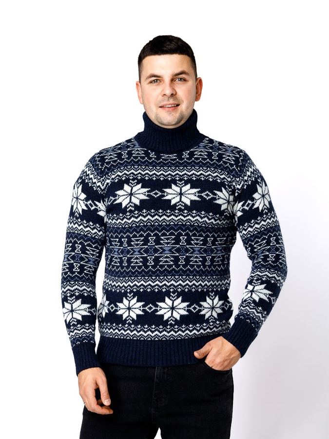 Мужской свитер 46 цвет темно-синий ЦБ-00233279 SKT000941166 фото